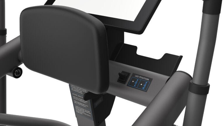 WalkPort product station with adjustable display and ergonomic design.