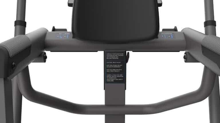 Treadmill with digital display and safety features for walking and running exercises.