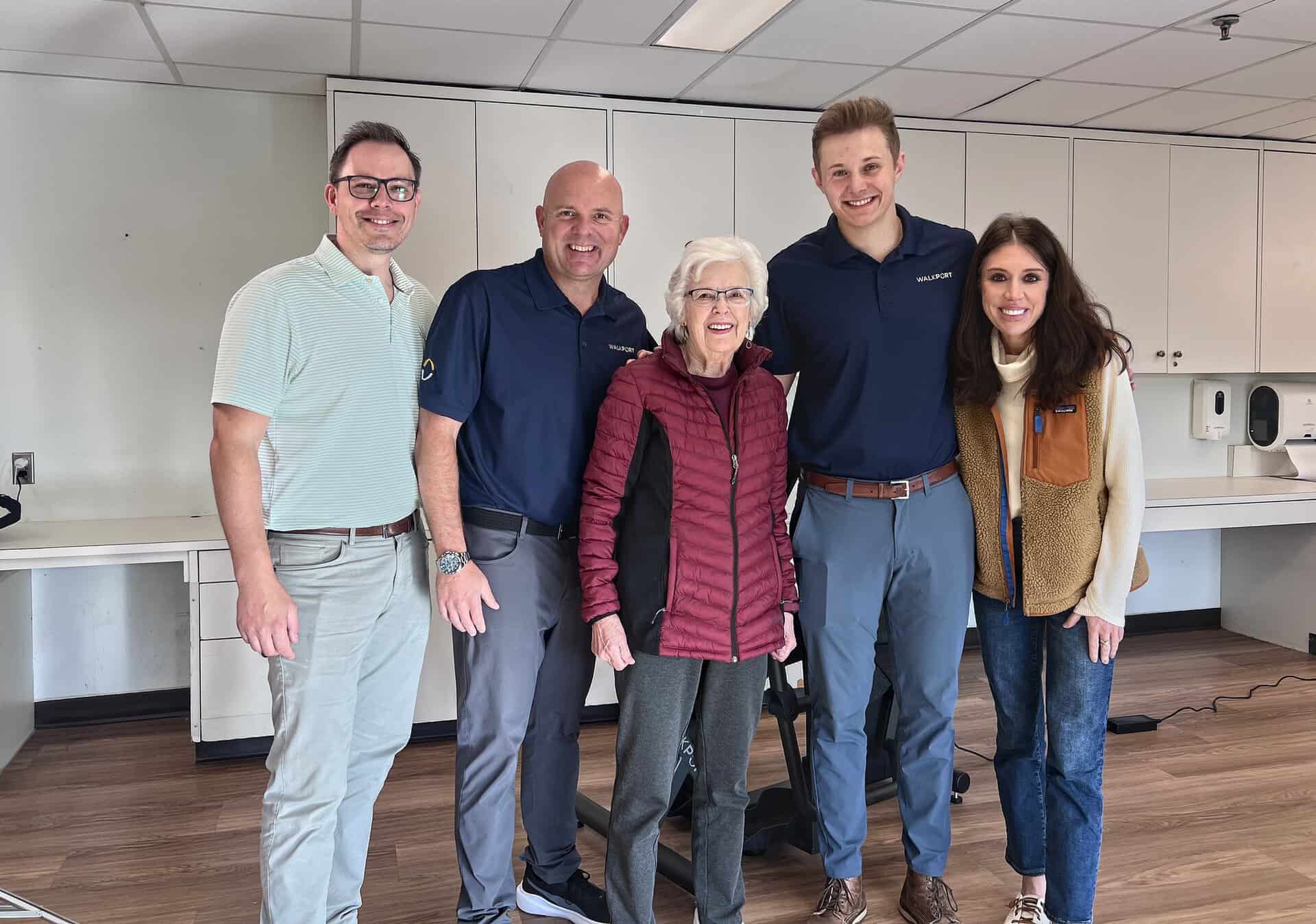 Guests and the WalkThera team at the WalkPort Open House in Minnetonka