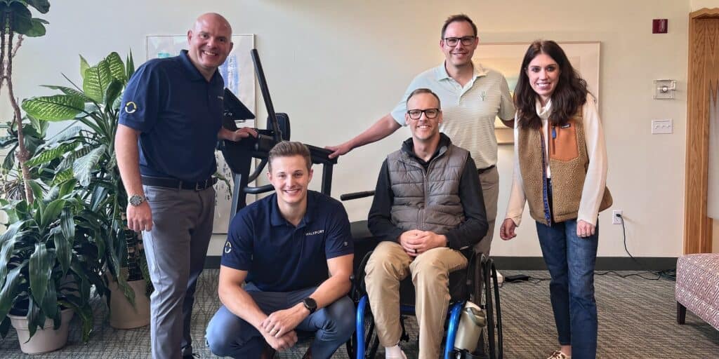 Guests and the WalkThera team at the first WalkPort Open House in Minnetonka