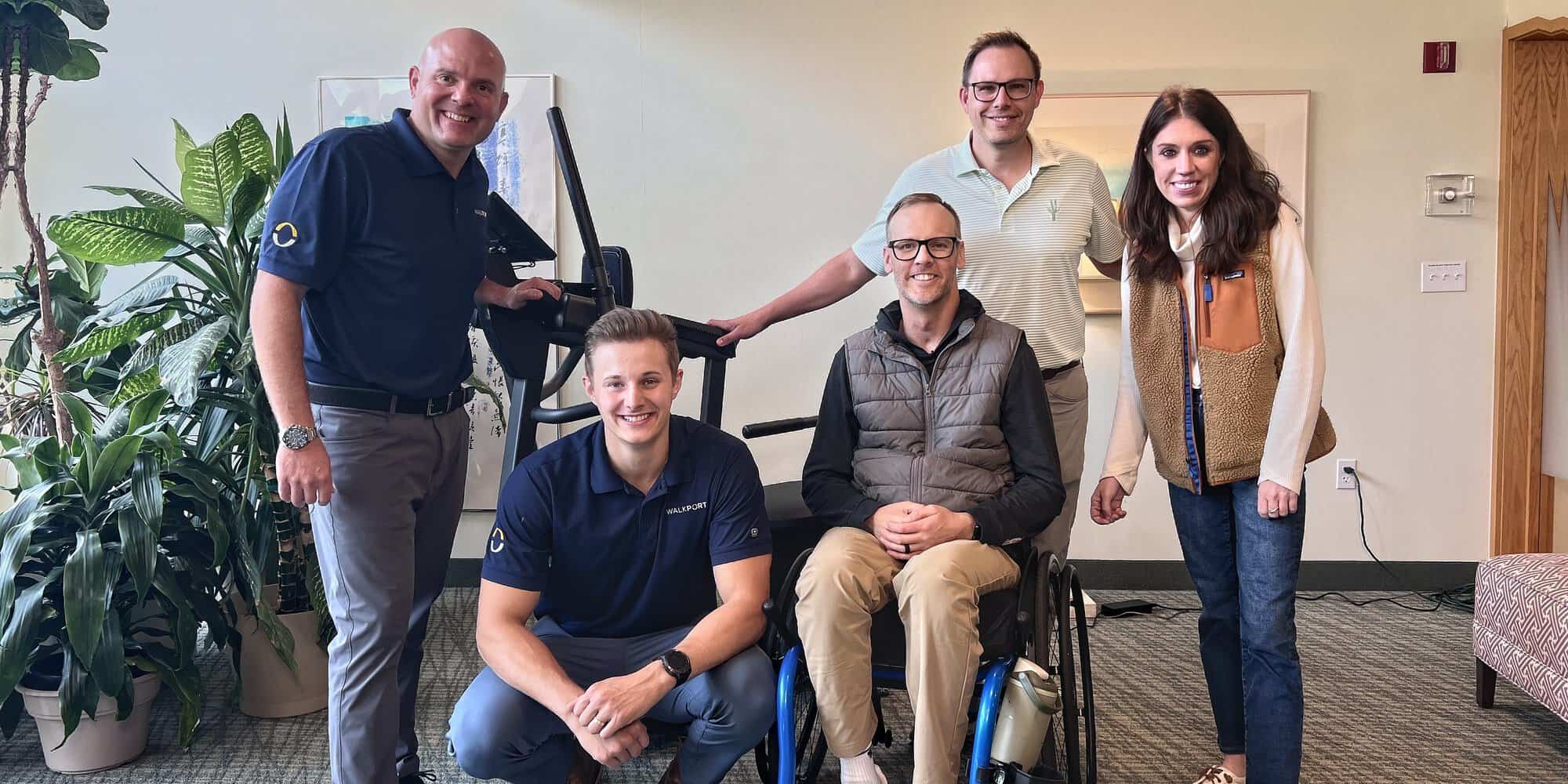 Guests and the WalkThera team at the first WalkPort Open House in Minnetonka